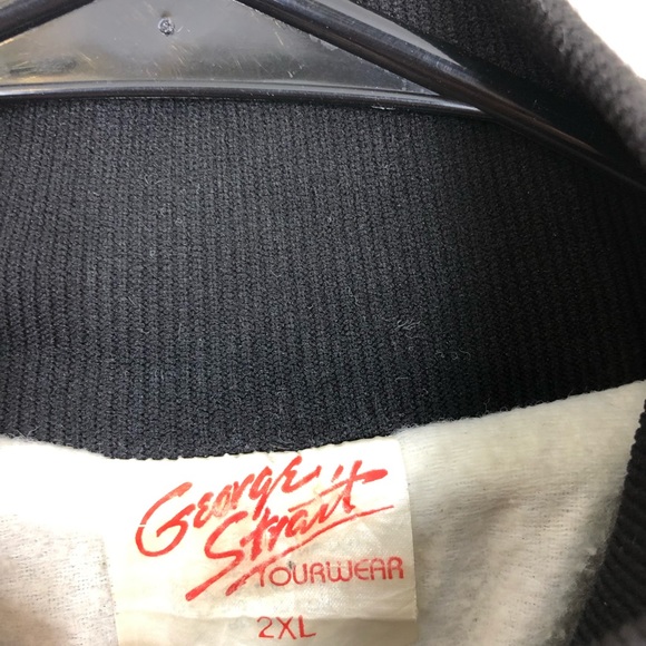 Vintage George Strait Satin Tour Jacket Sz 2XL - Picture 7 of 11